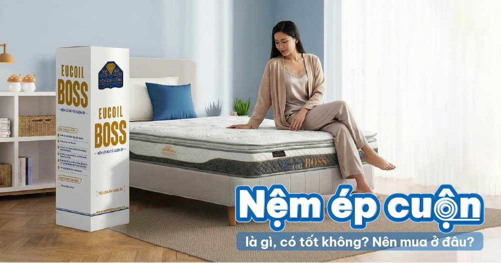 Nệm ép cuộn là gì, có tốt không? Nên mua nệm ép cuộn ở đâu? 