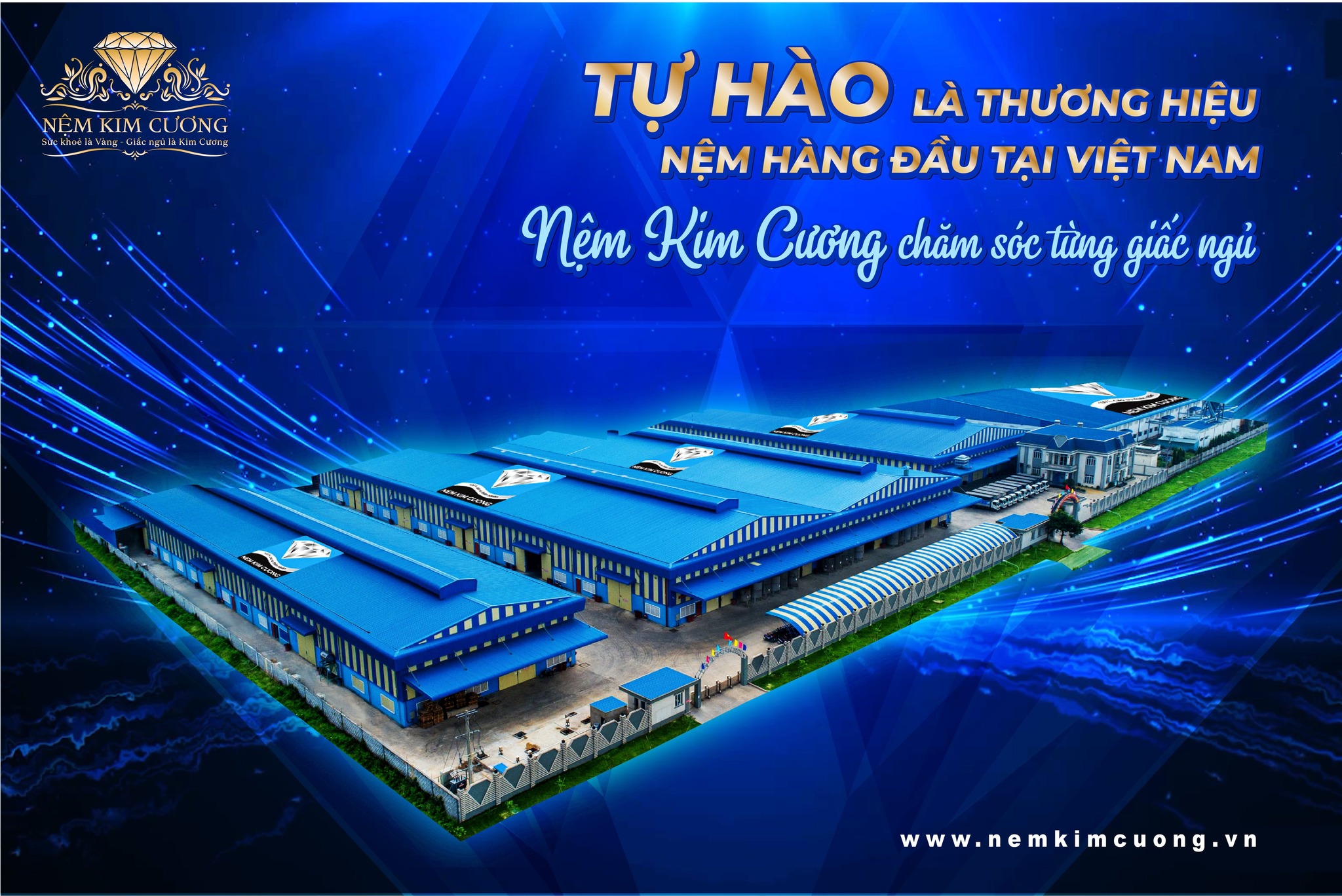 Công ty Nệm Kim Cương xây dựng hệ thống lớn mạnh với hơn 4000 đại lý khắp cả nước 