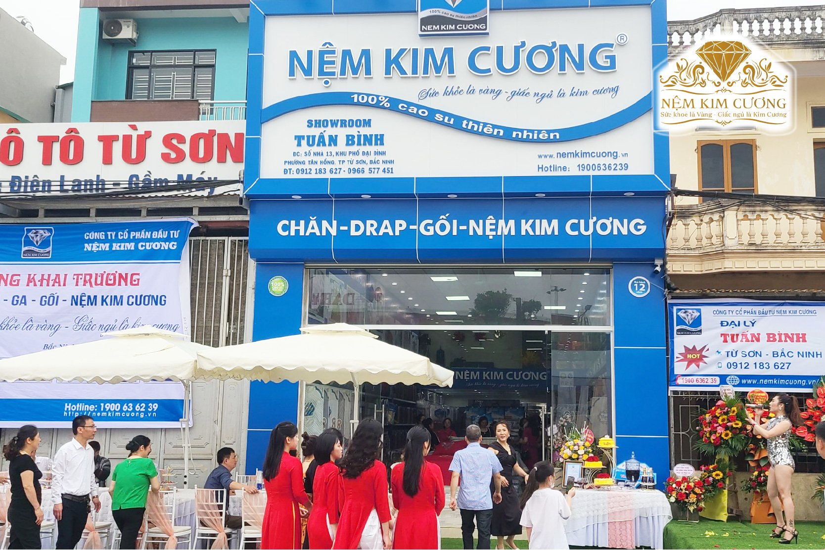 Tưng bừng khai trương đại lý Nệm Kim Cương tại Bắc Ninh