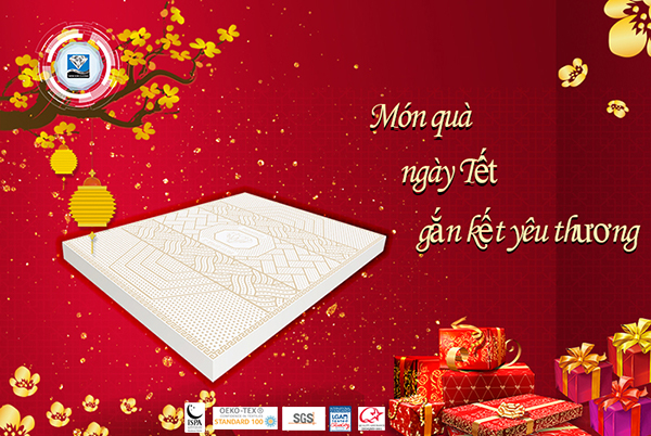 WARM LUNAR NEW YEAR WITH DIAMOND 5 ’ZONE ALOE MATTRESS