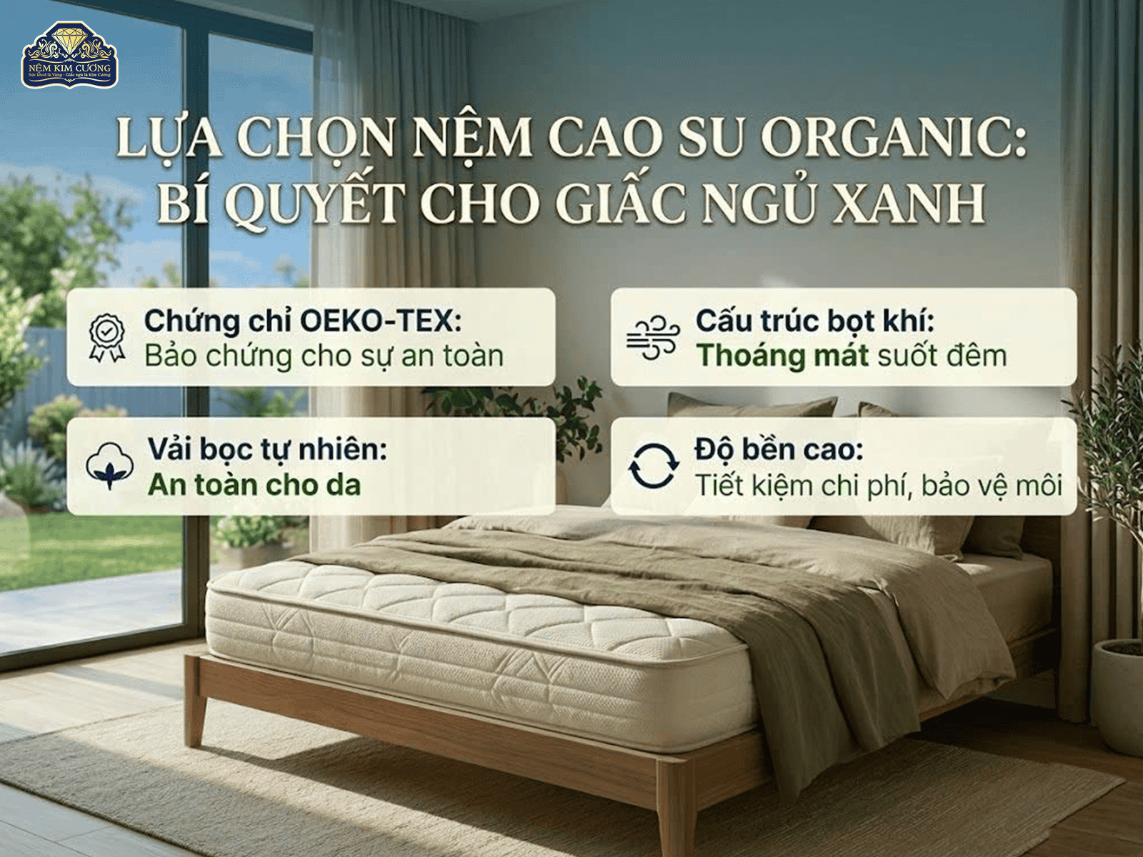 XU HƯỚNG NỆM ORGANIC 2026: SỐNG XANH TỪ TRONG GIẤC NGỦ