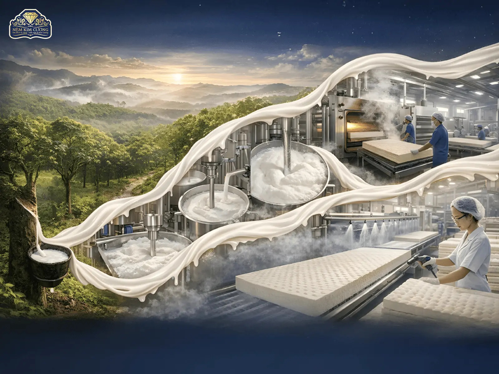 Nệm cao su thiên nhiên là gì? 5 lý do nên đầu tư cho giấc ngủ 10 năm tới