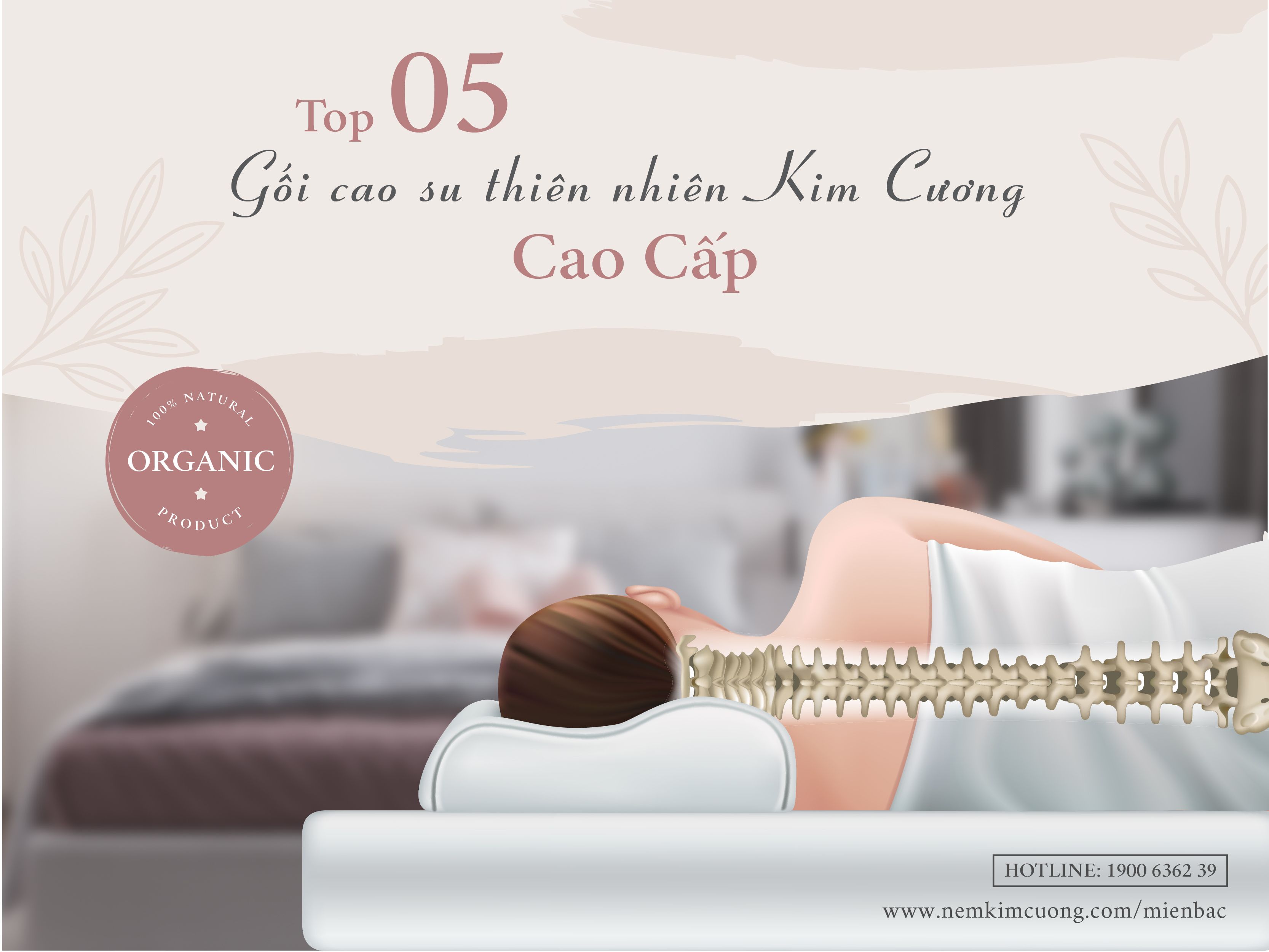 [Review] Top 05 gối cao su thiên nhiên Kim Cương cao cấp