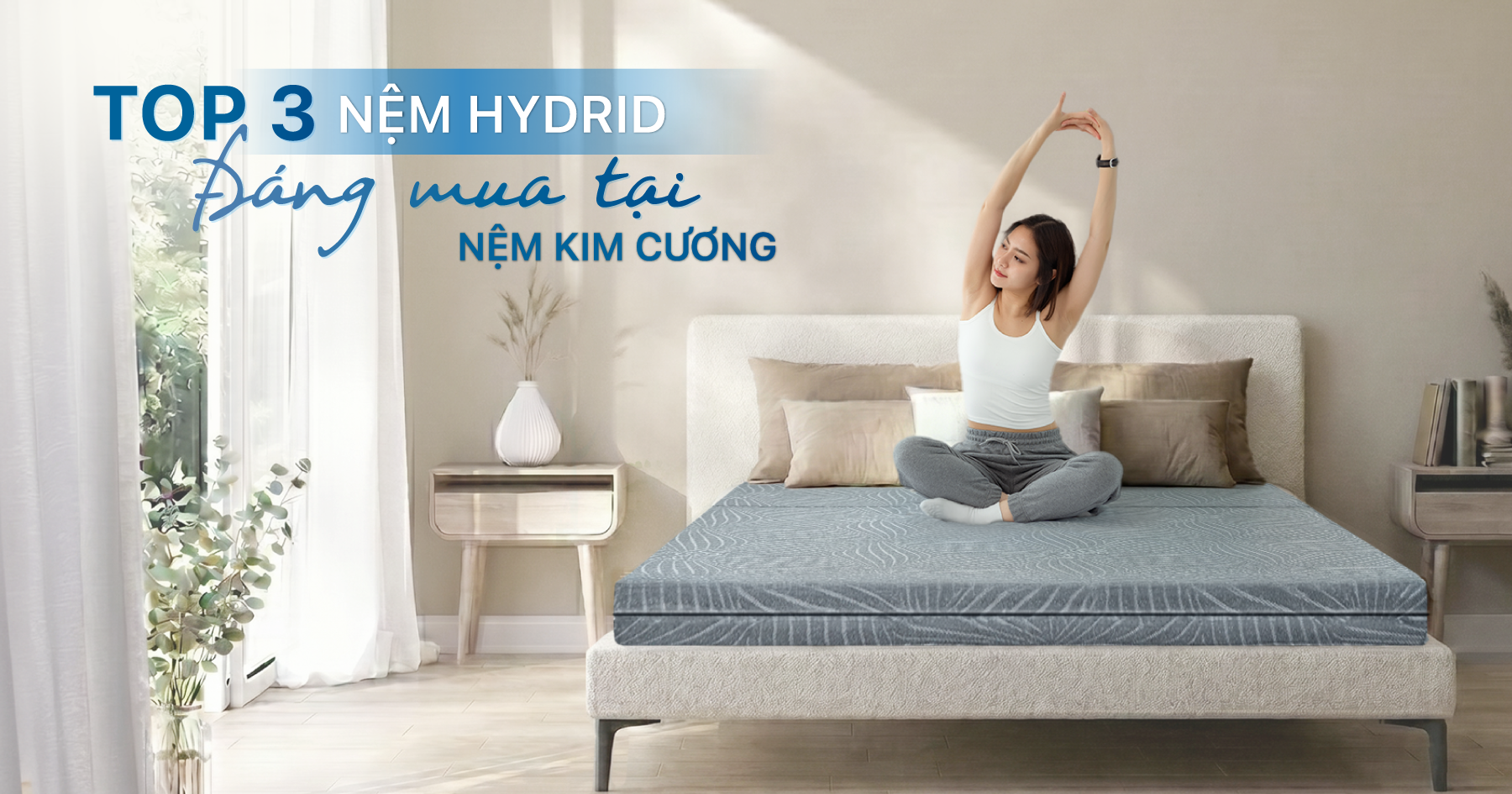 Điểm danh 3 nệm hybrid đáng mua tại Nệm Kim Cương